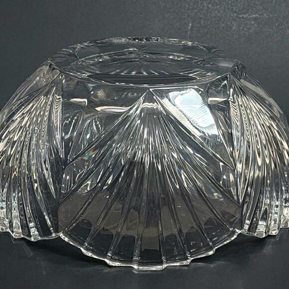 Noritake 9" Centerpiece Bowl Salad Fruit Bowl Glass Crystal Treasure Vintage - Picture 6 of 8